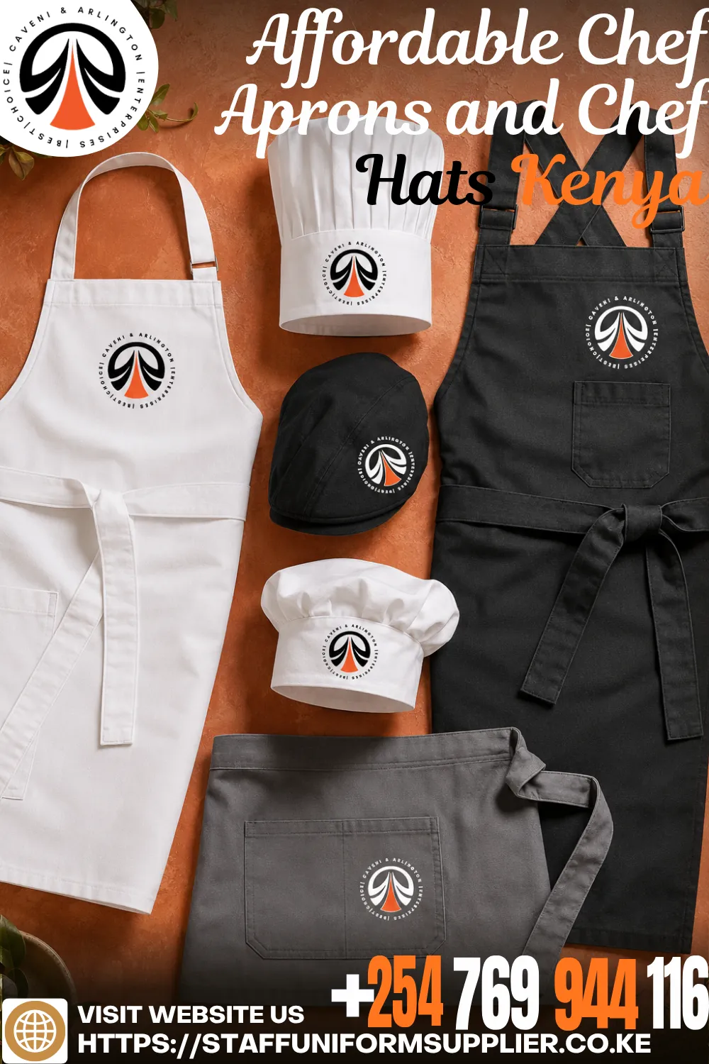 Affordable Chef Aprons and Chef Hats Kenya