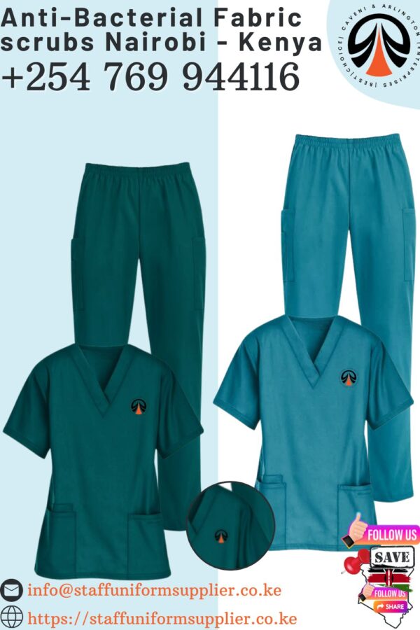 Anti-bacterial fabric scrubs Nairobi Kenya +254-769-944-116
