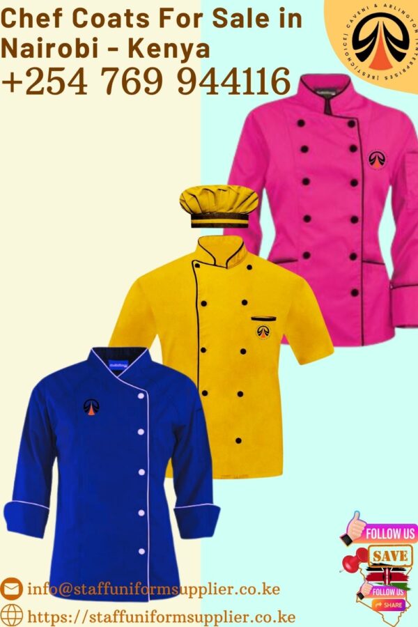 Chef Coats For Sale in Nairobi Kenya +254-769-944-116