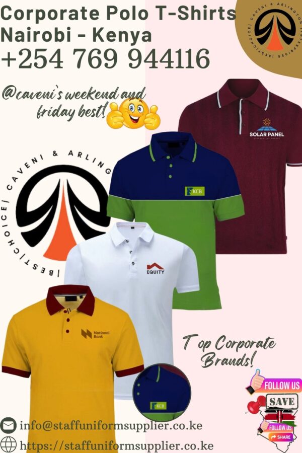 Corporate polo t-shirts Nairobi Kenya +254-769-944-116