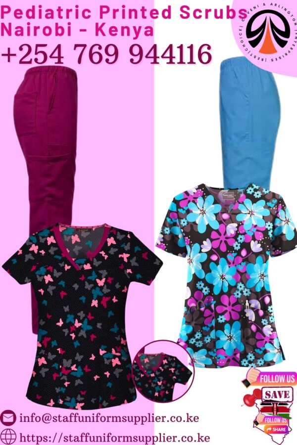 Pediatric printed scrubs Nairobi Kenya +254-769-944-116