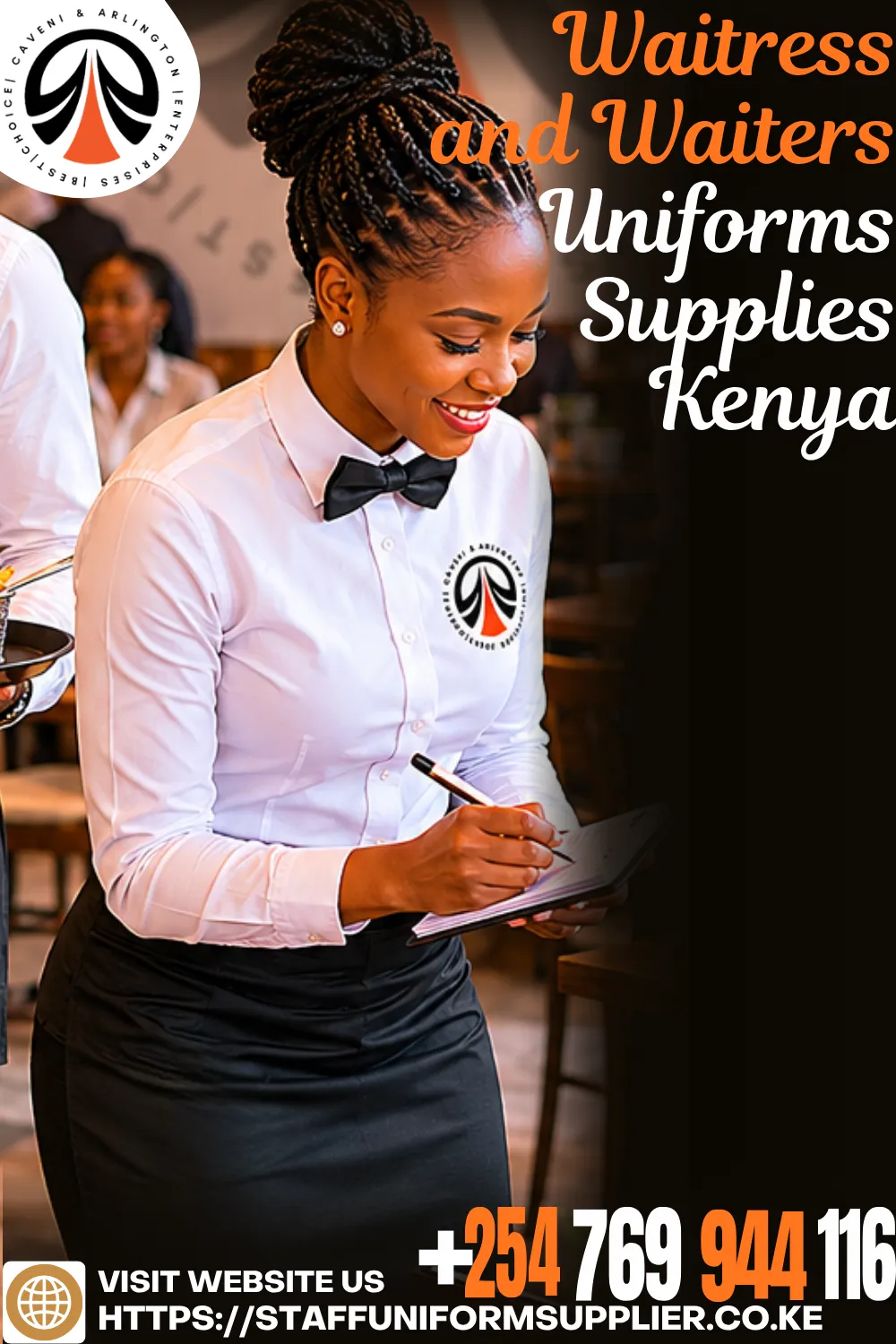 Waiter and Waitress Uniform For Sale Nairobi - Kenya