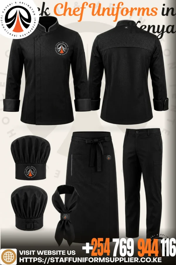 Black Chef Uniforms in Kenya Black Chef Uniforms in Kenya
