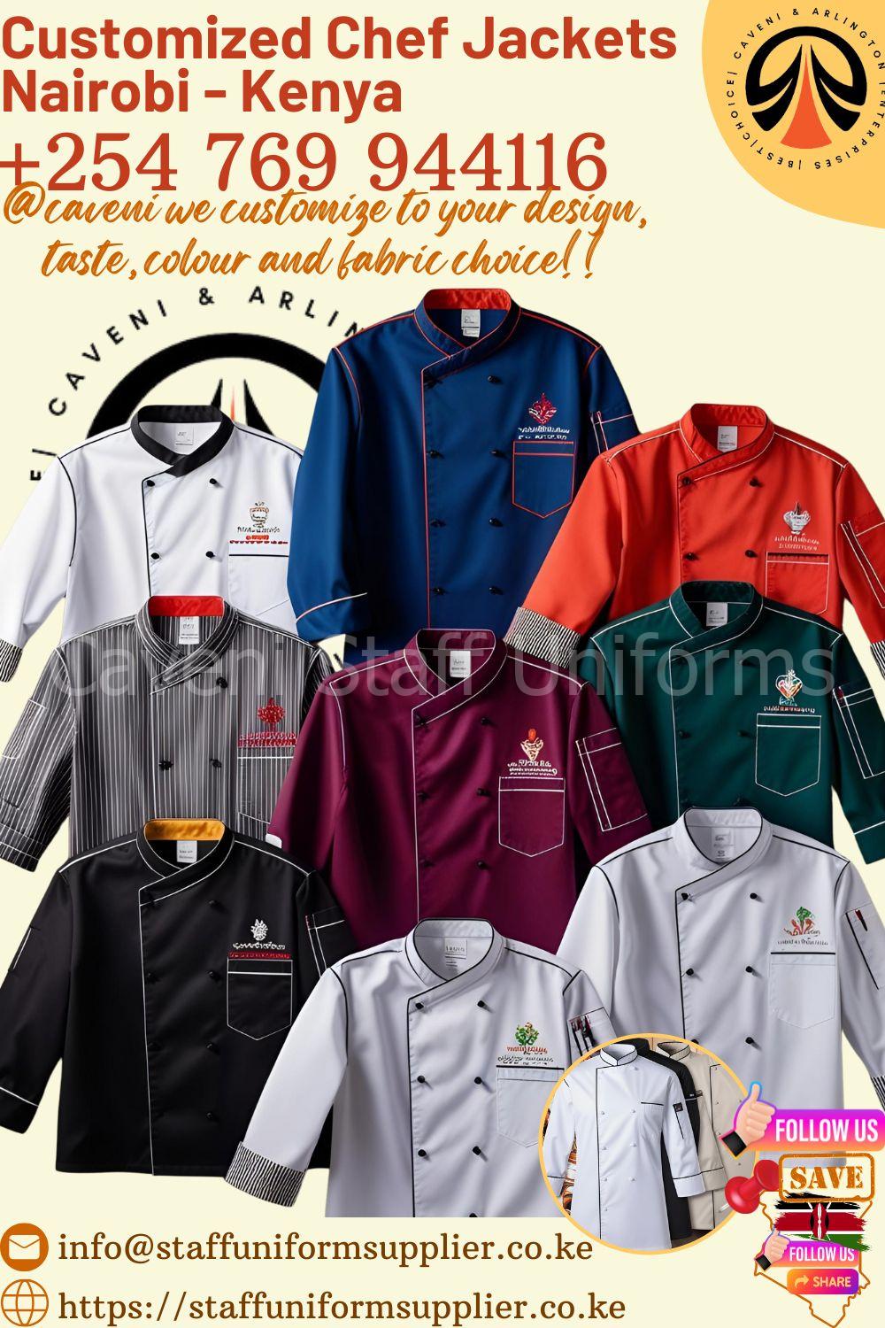 Customized Chef Jackets Nairobi - Kenya