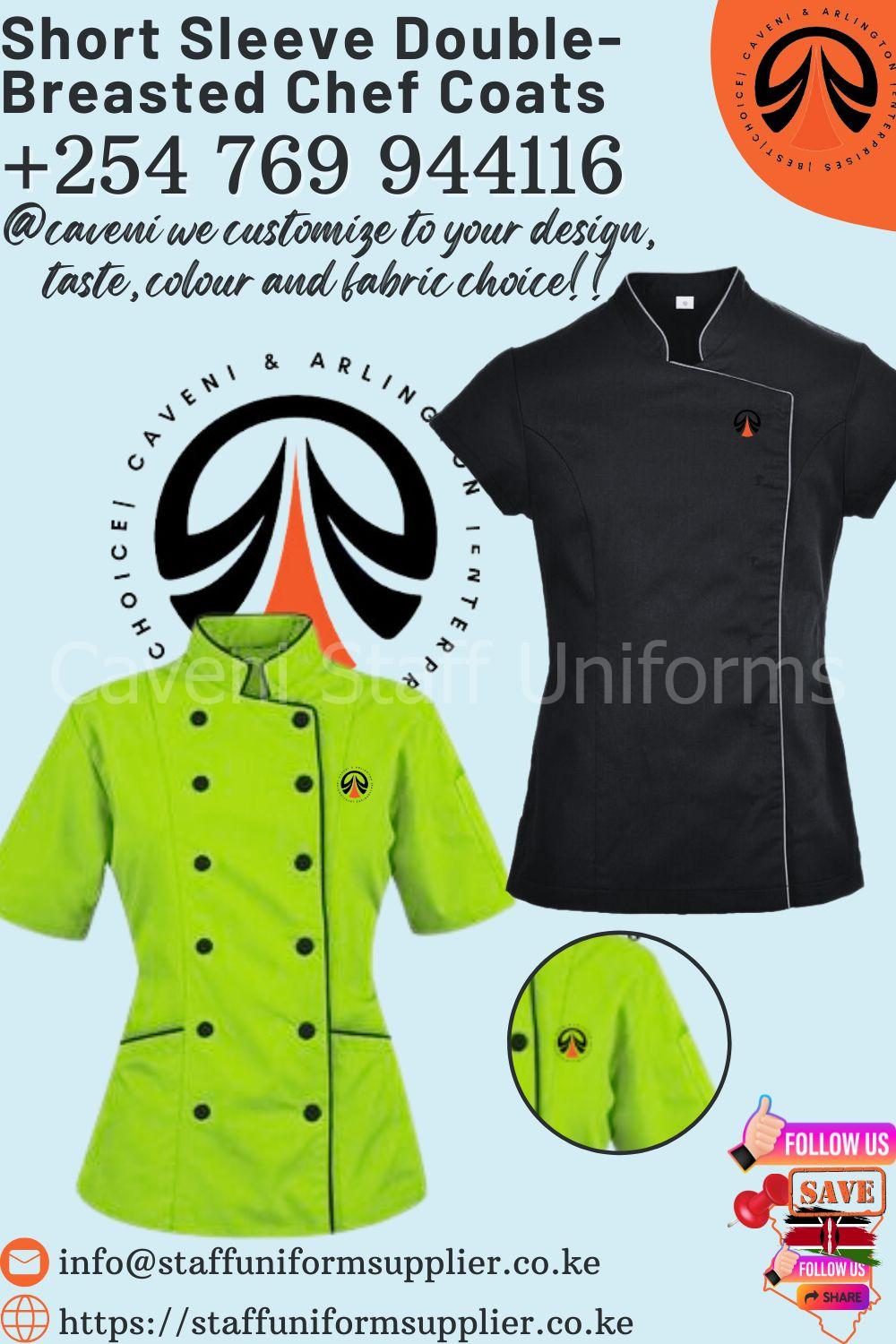 Short Sleeve Double-Breasted Chef Coats
