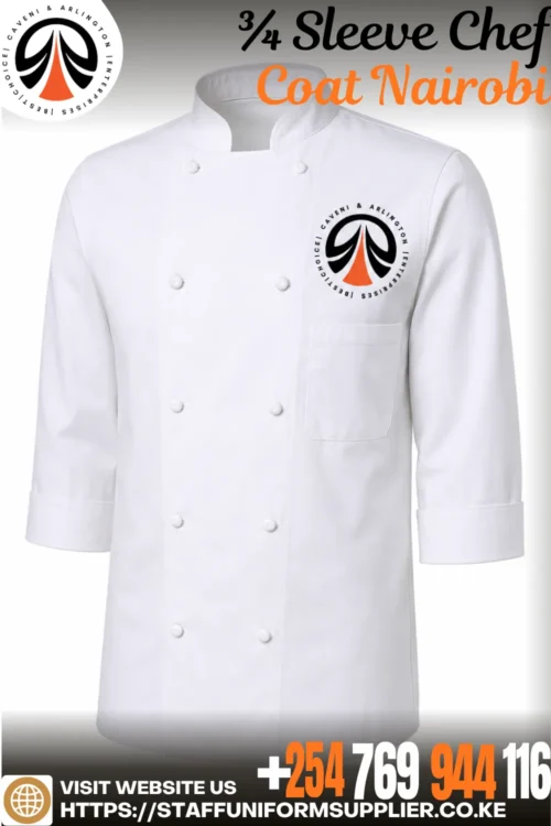 ¾ Sleeve Chef Coat Nairobi