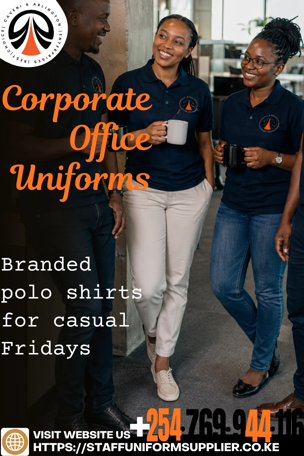 Corporate Office Uniforms -Branded polo shirts for casual FridaysBranded polo shirts for casual Fridays