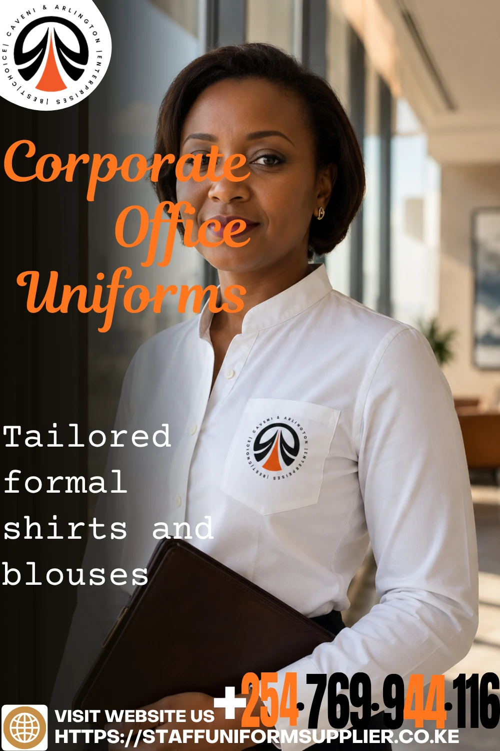 Corporate Office Uniforms - Tailored formal shirts and blouses