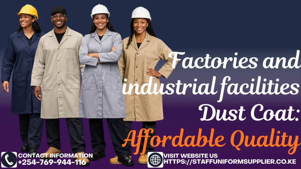 Factories and industrial facilities Dust Coat Affordable Quality