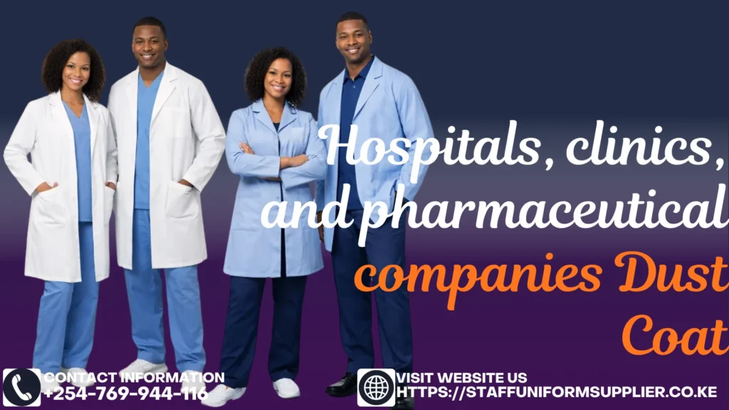 Hospitals, clinics, and pharmaceutical companies Dust Coat