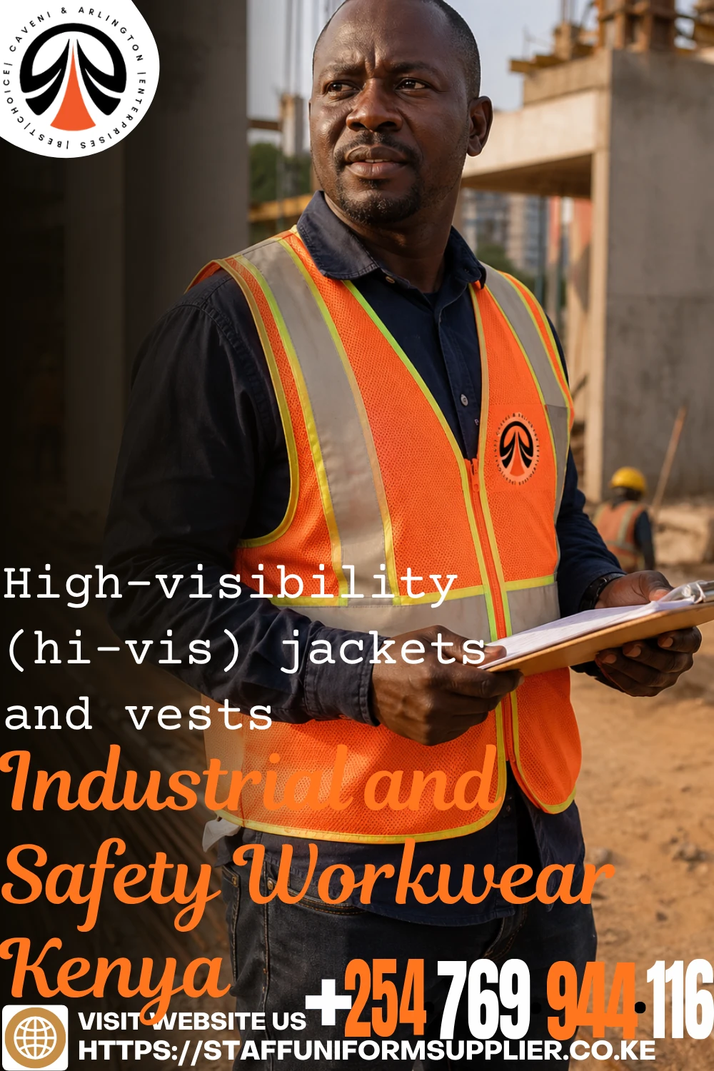 Industrial and Safety Workwear Kenya - High-visibility (hi-vis) jackets and vests