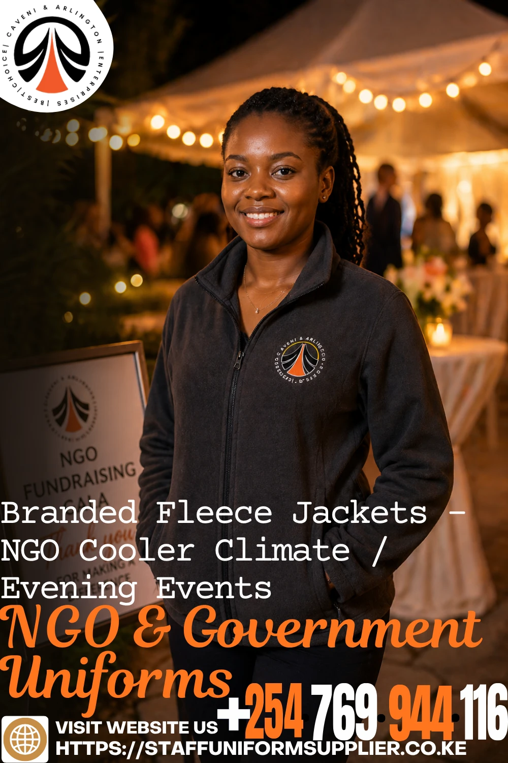NGO & Government Uniforms - Branded Fleece Jackets – NGO Cooler Climate Evening Events