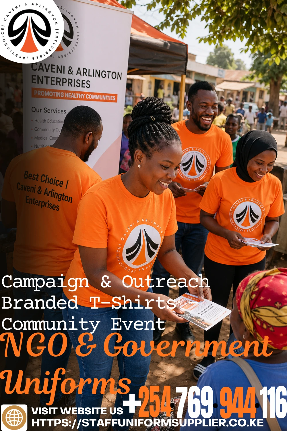 NGO & Government Uniforms - Campaign & Outreach Branded T-Shirts – Community Event