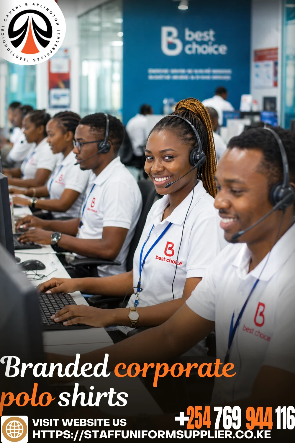 Branded corporate polo shirts