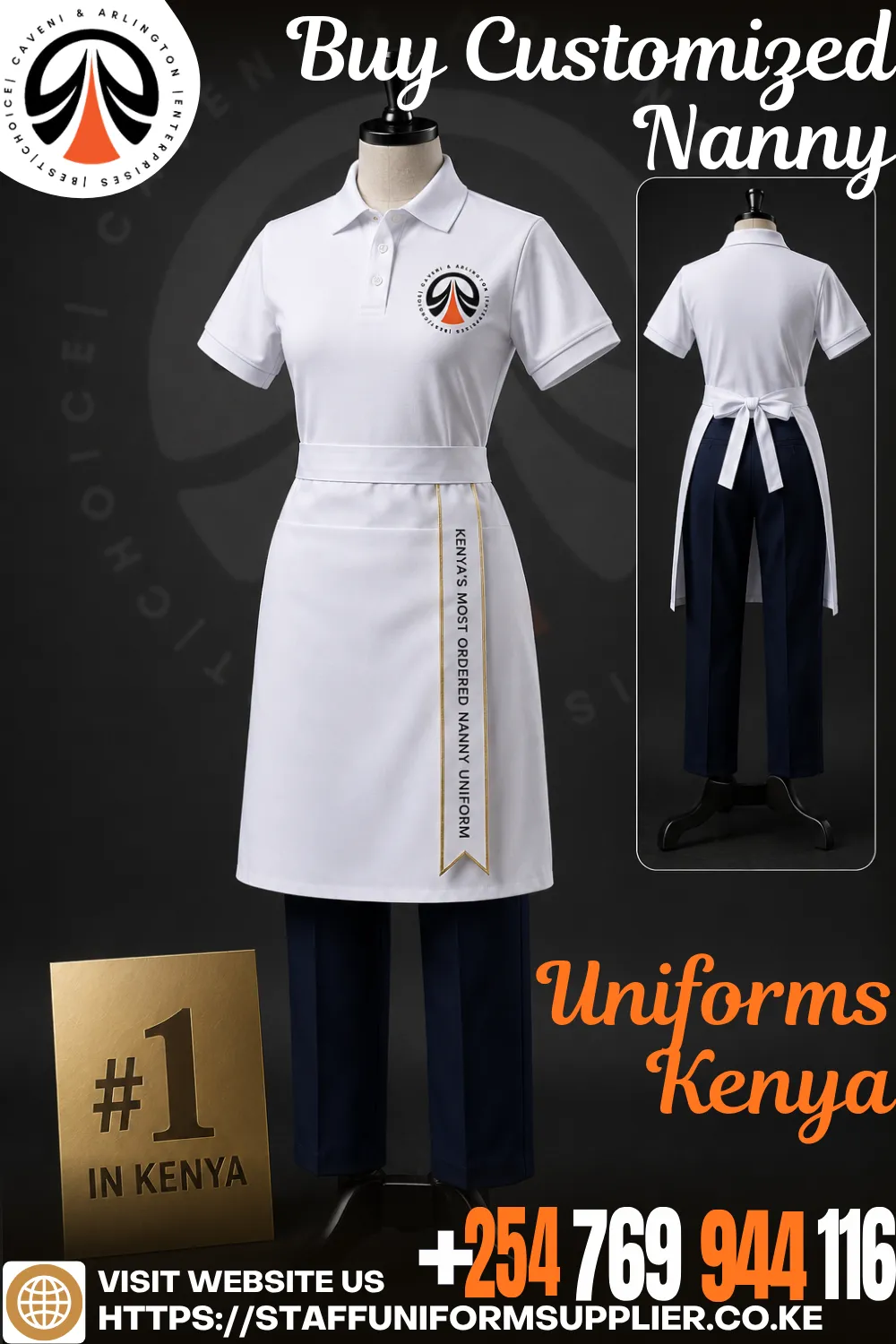 Buy Customized Nanny Uniforms - Kenya