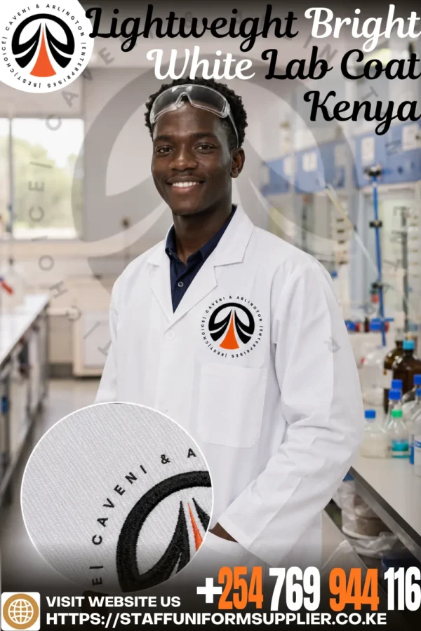 Lightweight Bright White Lab Coat Kenya Lightweight Bright White Lab Coat Kenya