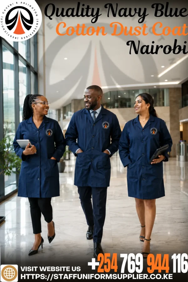 Quality Navy Blue Cotton Dust Coat Nairobi Quality Navy Blue Cotton Dust Coat Nairobi