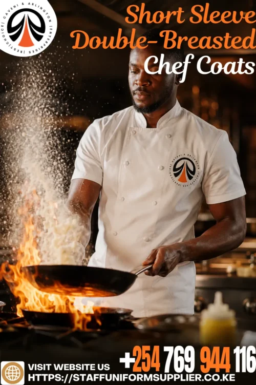 Short Sleeve Double-Breasted Chef Coats Short Sleeve Double-Breasted Chef Coats