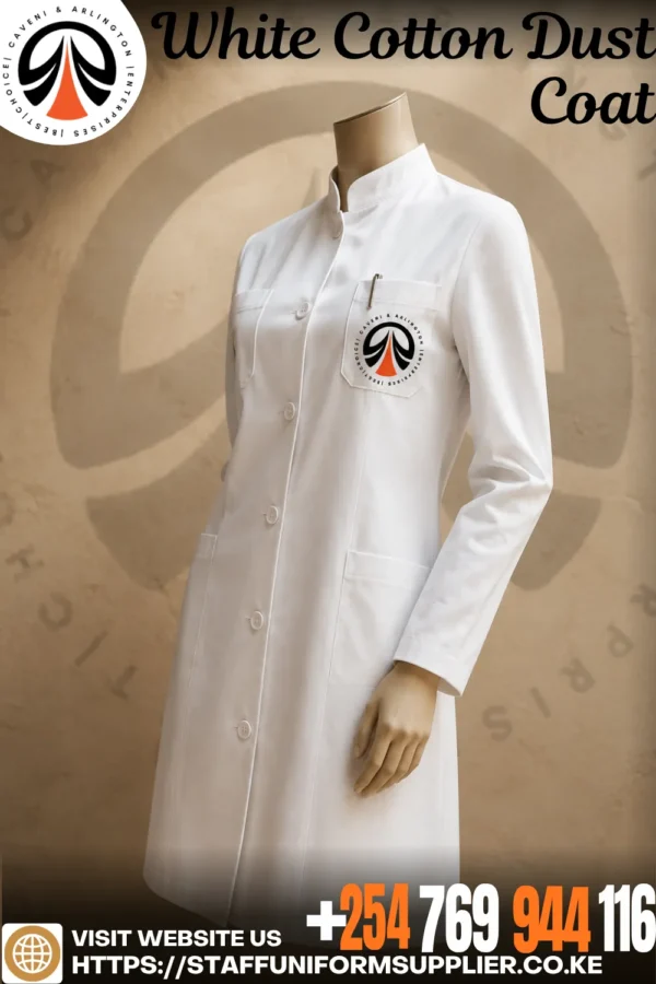 White Cotton Dust Coat White Cotton Dust Coat