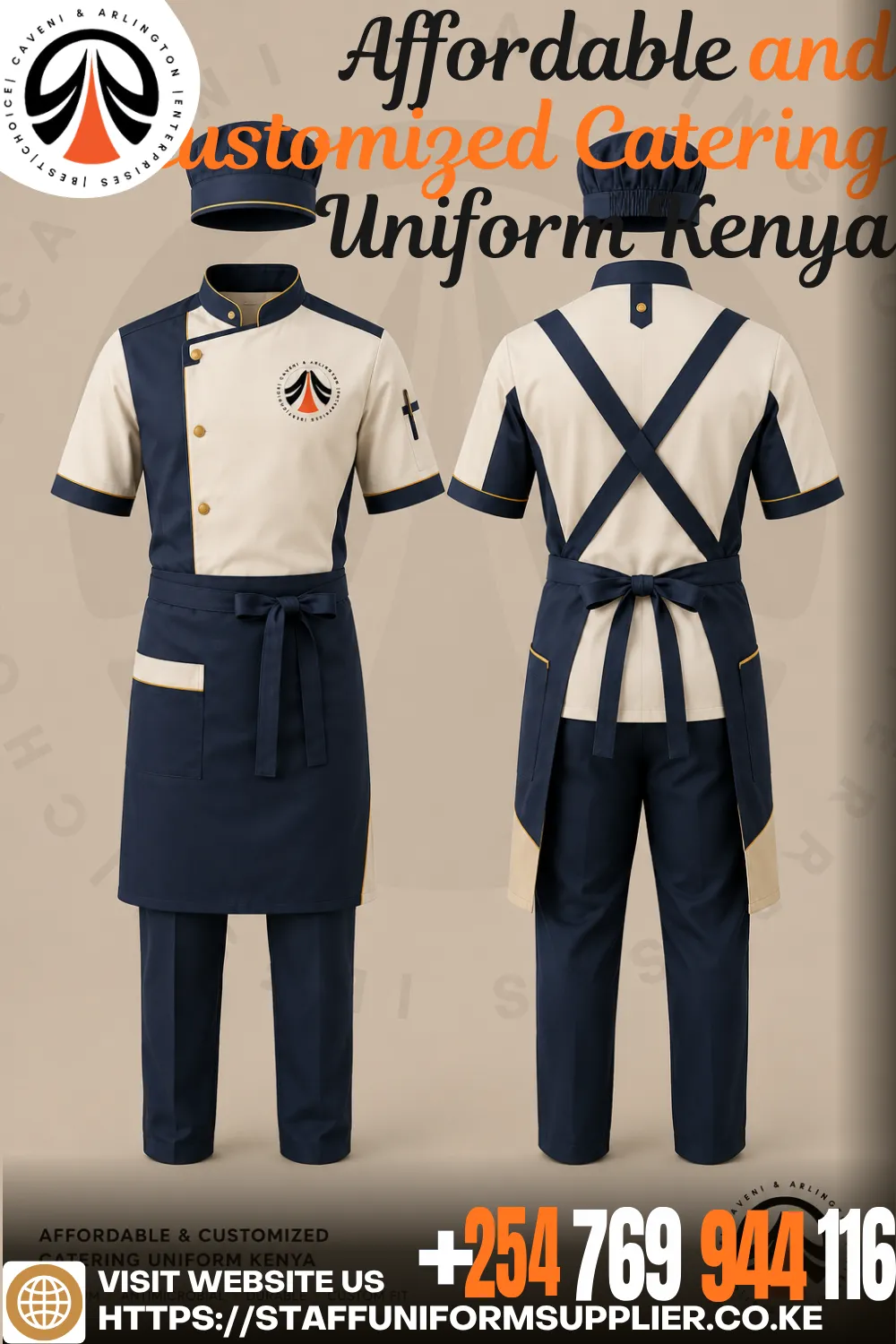 Affordable and Customized Catering Uniform Kenya