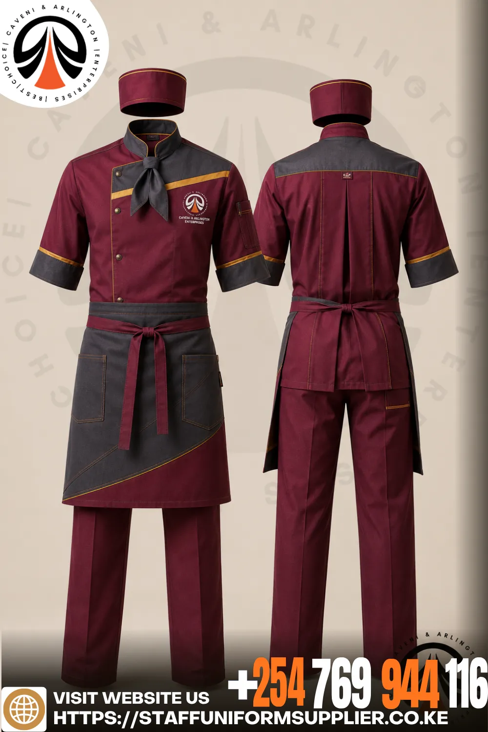 Affordable and Customized Catering Uniform Nairobi