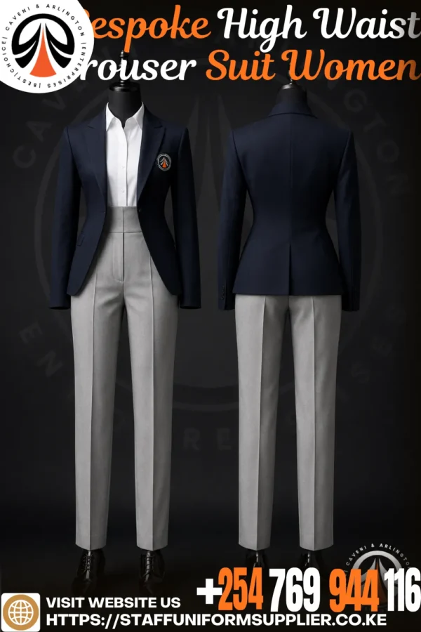 Bespoke High Waist Trouser Suit Women Bespoke High Waist Trouser Suit Women