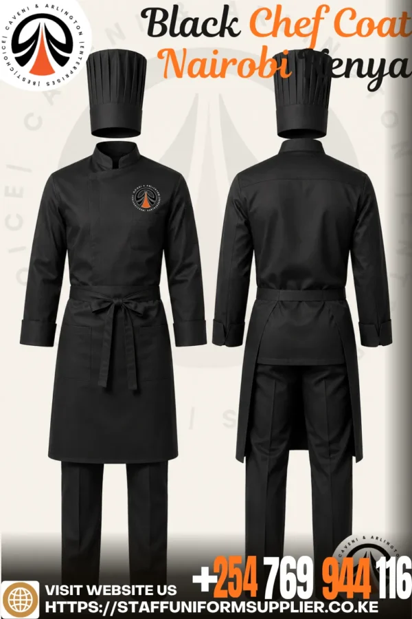 Black Chef Coat Nairobi Kenya