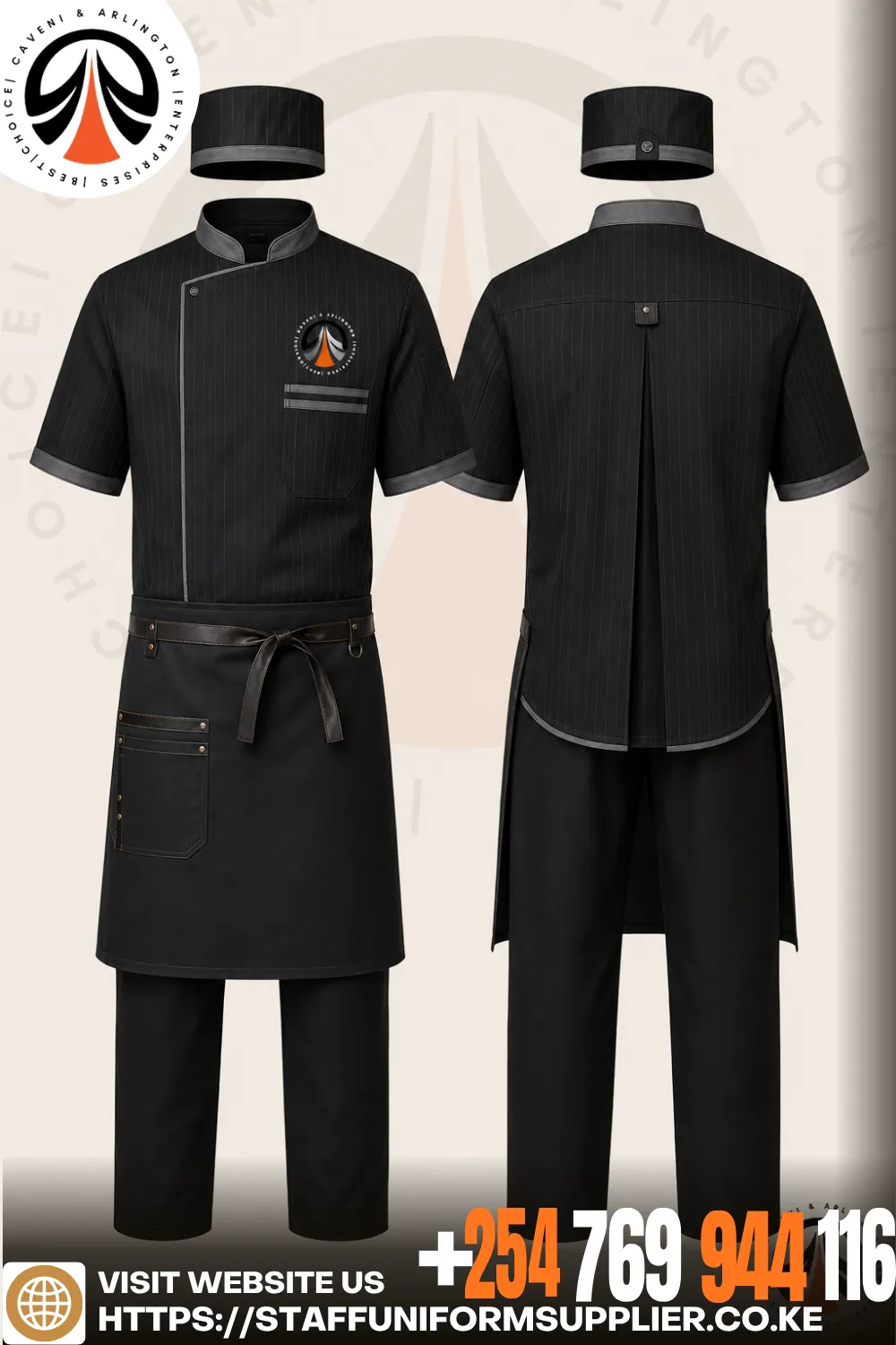 Black Chef Coat