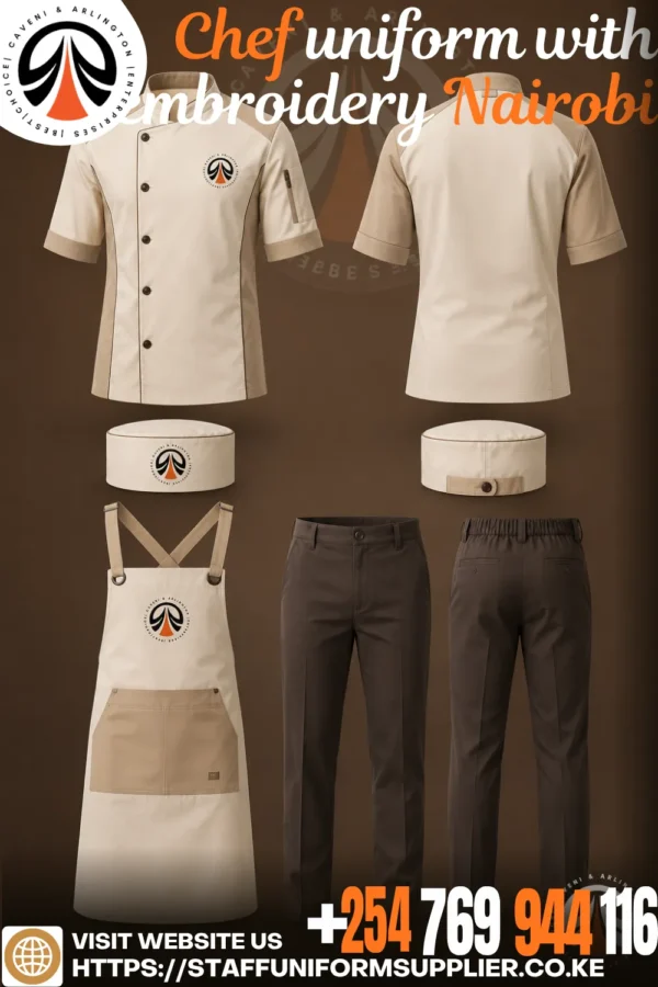 Chef uniform with embroidery Nairobi Chef uniform with embroidery Nairobi
