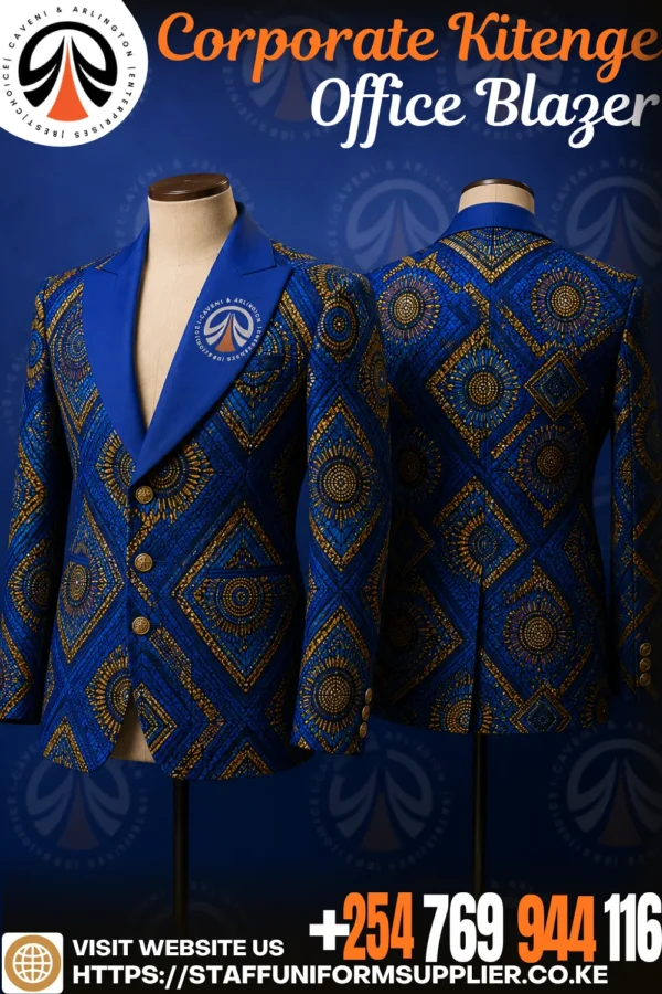 Corporate Kitenge Office Blazer Corporate Kitenge Office Blazer