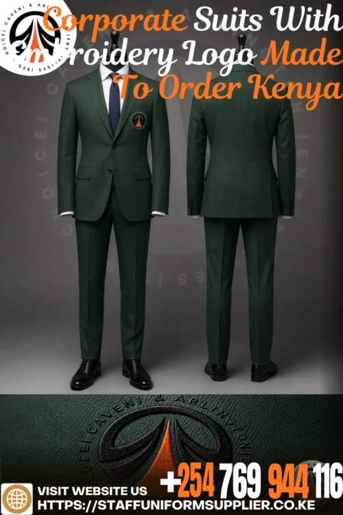 Corporate Suits With Embroidery Logo Made To Order Kenya Corporate Suits With Embroidery Logo Made To Order Kenya