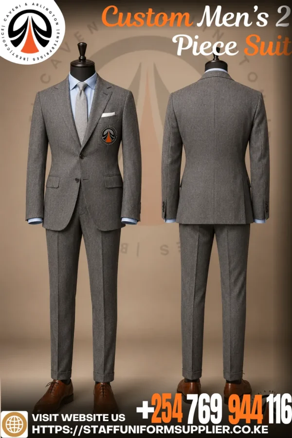 Custom Men’s 2 Piece Suit Custom Men’s 2 Piece Suit