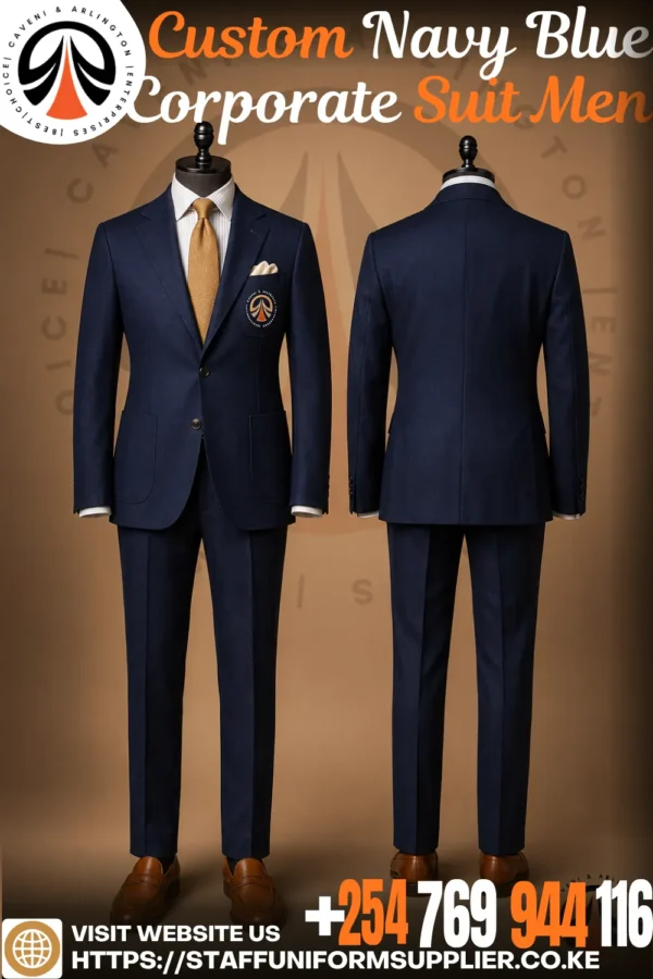 Custom Navy Blue Corporate Suit Men Nairobi Custom Navy Blue Corporate Suit Men Nairobi