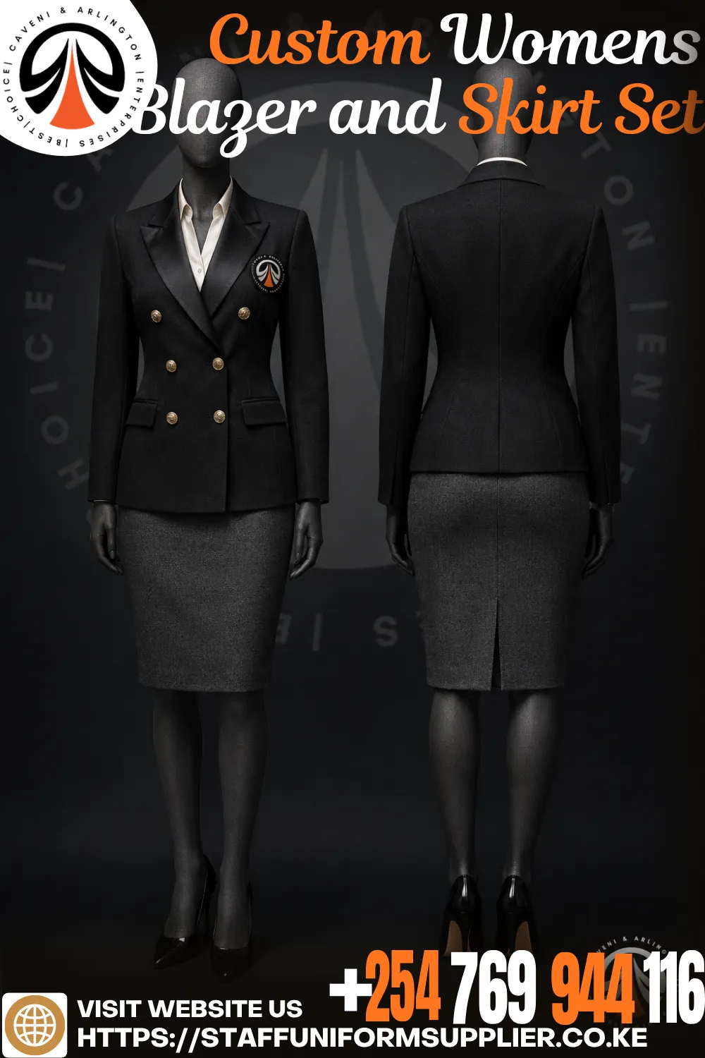Custom Womens Blazer and Skirt Set Nairobi