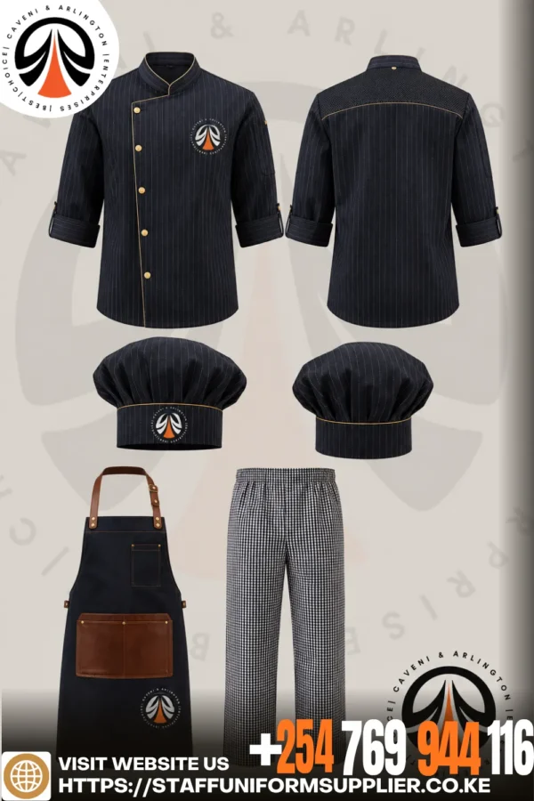 Customized Pinstripe Chef Uniform Nairobi Customized Pinstripe Chef Uniform Nairobi