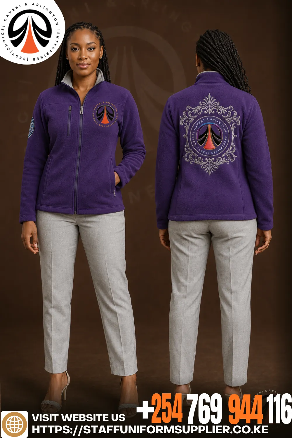 Embroidered Fleece Jackets Kenya