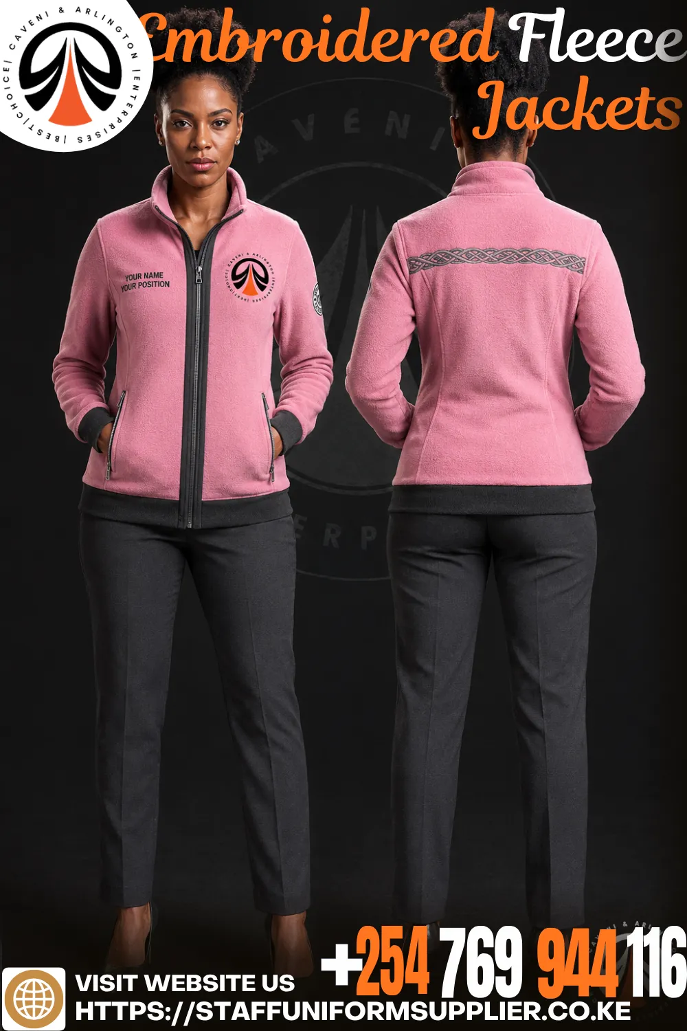 Embroidered Fleece Jackets