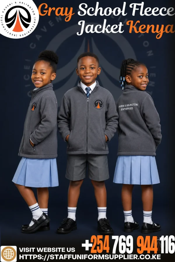 Gray School Fleece Jacket Kenya