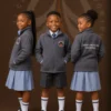 Gray School Fleece Jacket Kenyan Taste