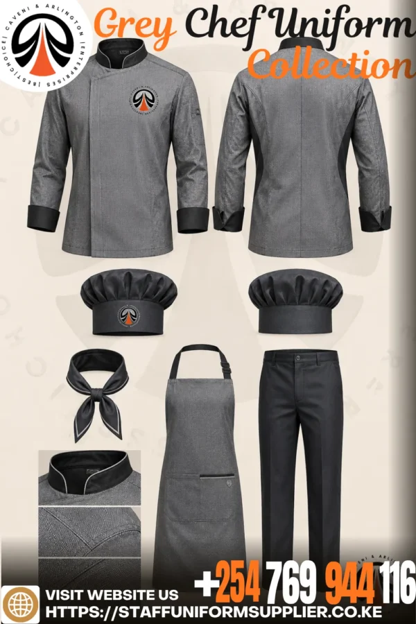 Grey Chef Uniform Collection Grey Chef Uniform Collection