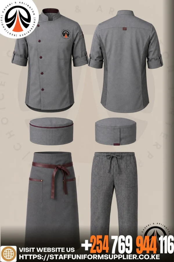 Grey Chef Uniform Collection Kenya Grey Chef Uniform Collection Kenya