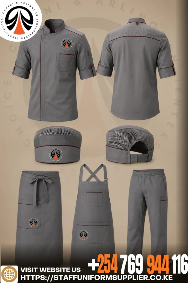 Grey Chef Uniform Collection Nairobi Grey Chef Uniform Collection Nairobi