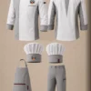 Hidden Snap Chef Uniform Hidden Snap Chef Uniform