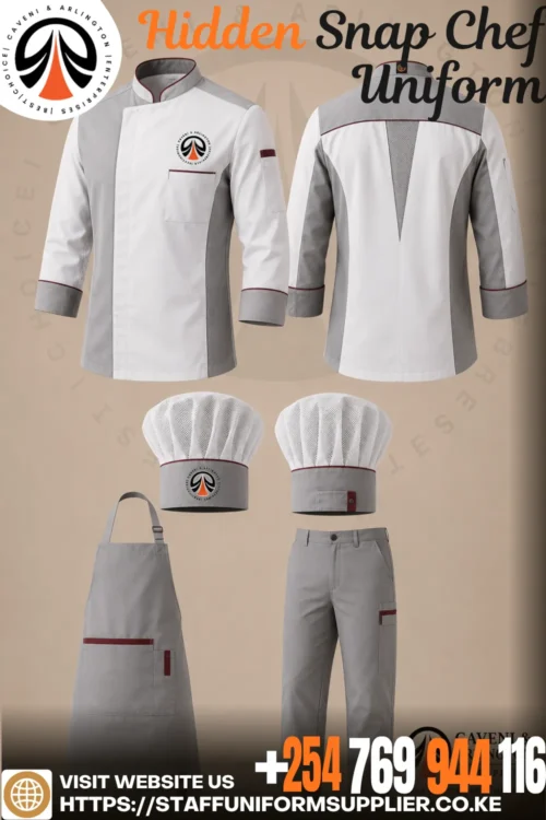 Hidden Snap Chef Uniform