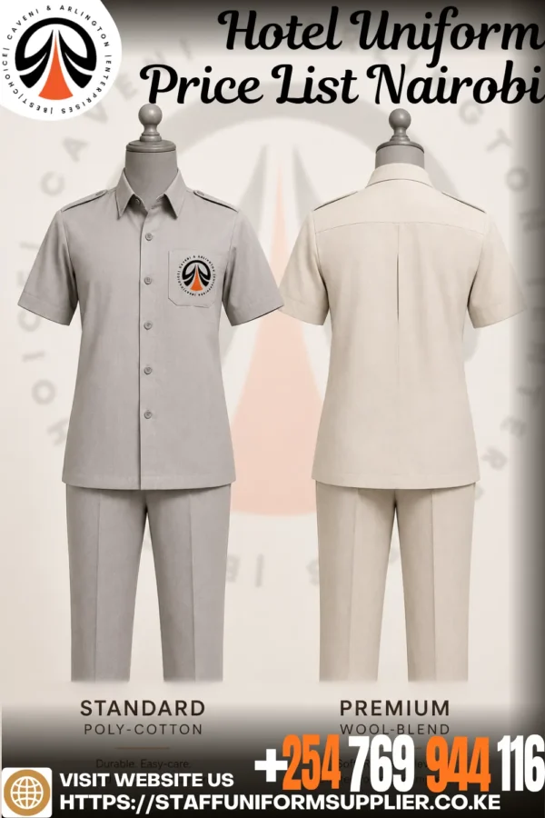 Hotel Uniform Price List Nairobi