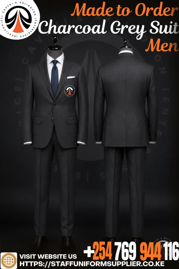 Made to Order Charcoal Grey Suit Men Kenya Made to Order Charcoal Grey Suit Men Kenya