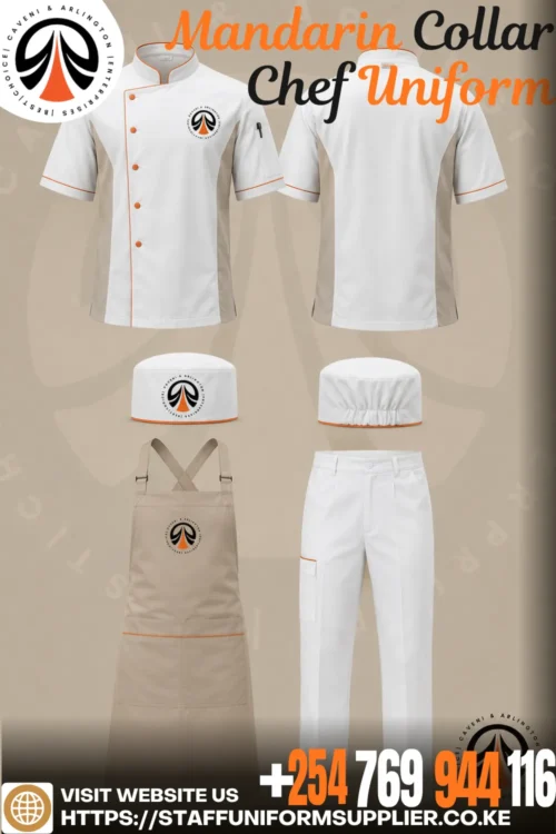 Mandarin Collar Chef Uniform Mandarin Collar Chef Uniform