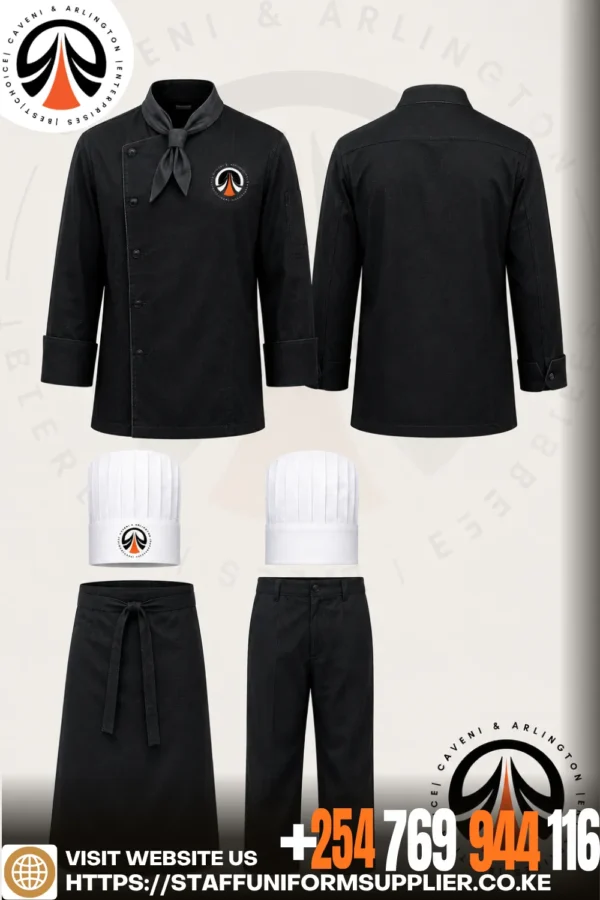Mandarin Collar Chef Uniform Kenya