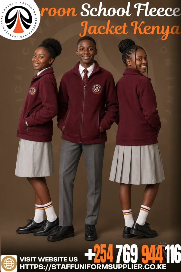 Maroon School Fleece Jacket Kenya Maroon School Fleece Jacket Kenya