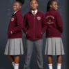 Maroon School Fleece Jacket Kenyan Vibe Maroon School Fleece Jacket Kenyan Vibe